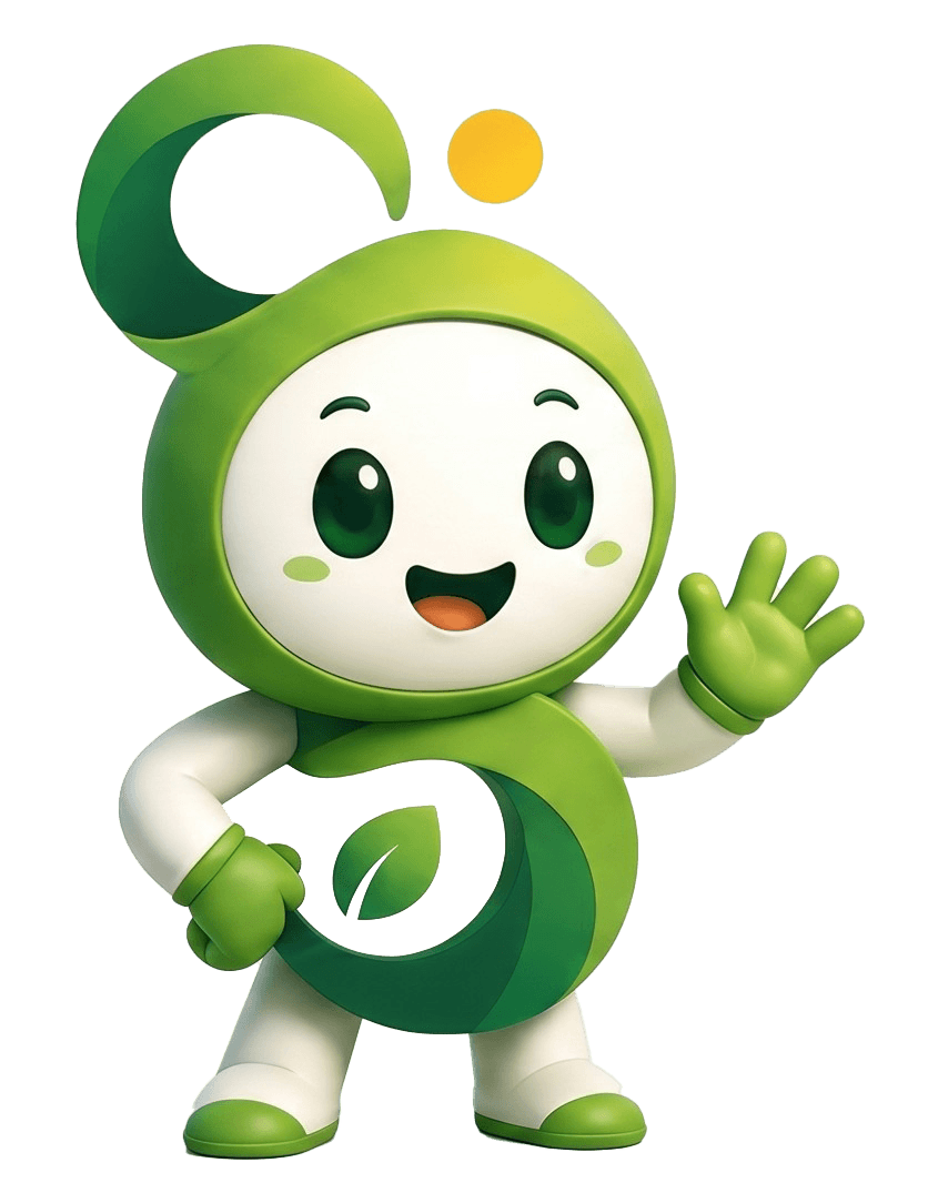 Siku — maskot SirkulasiIn yang melambai